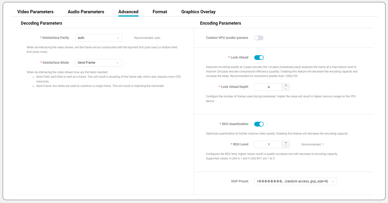 Edit Parameter Details
