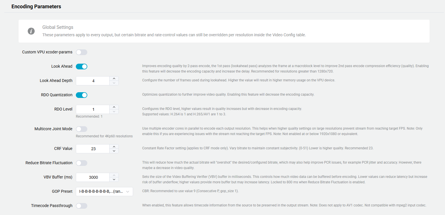Edit Parameter Details