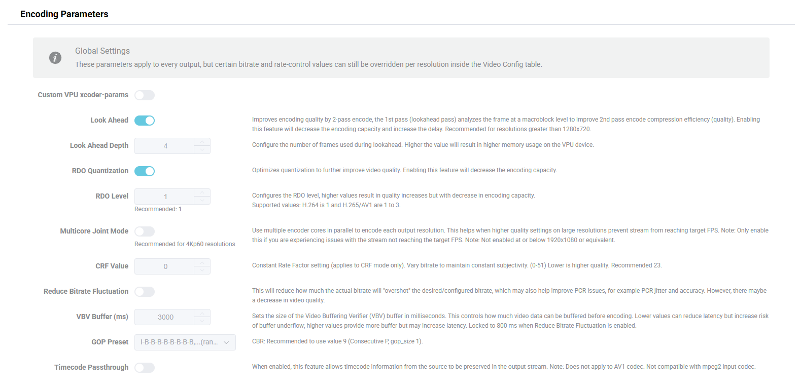 Edit Parameter Details
