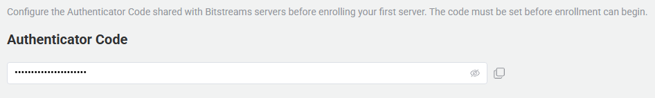 authenticator code
