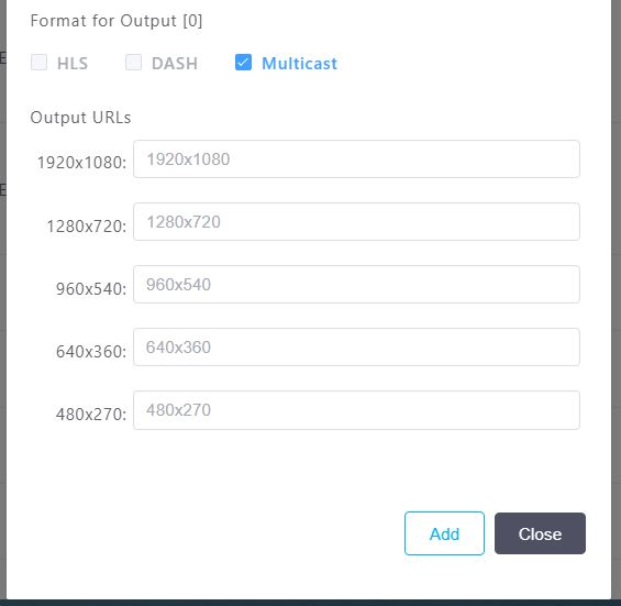 Pull streaming multicast output