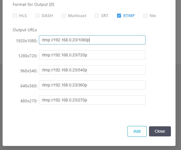 Output Streaming Interface