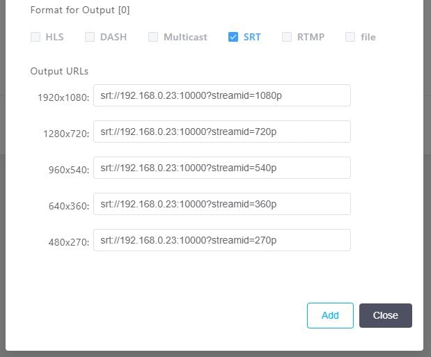Output Streaming Interface