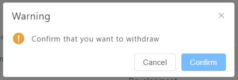 Delete signing key confirmation