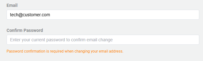 Change Email Address