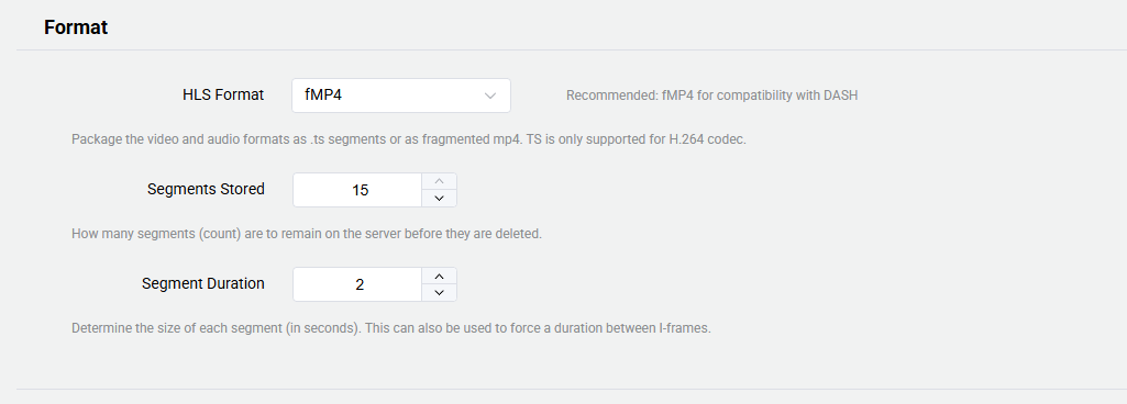 Create Format Parameter Details