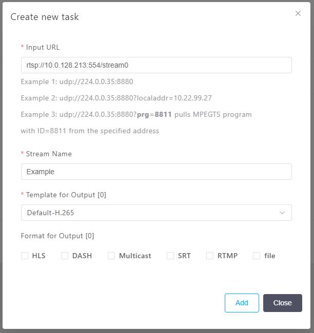 Pull streaming interface