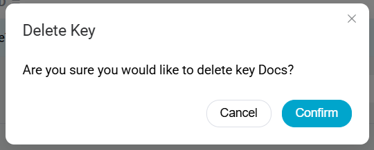 Delete Signing Key