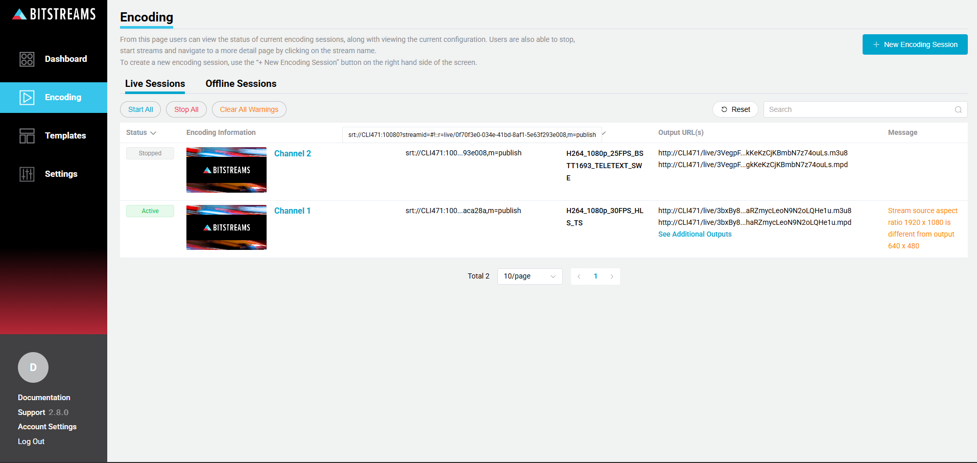 Live Sessions Over View