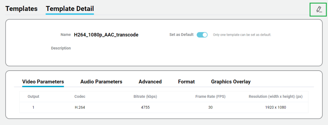 Edit template Option 1