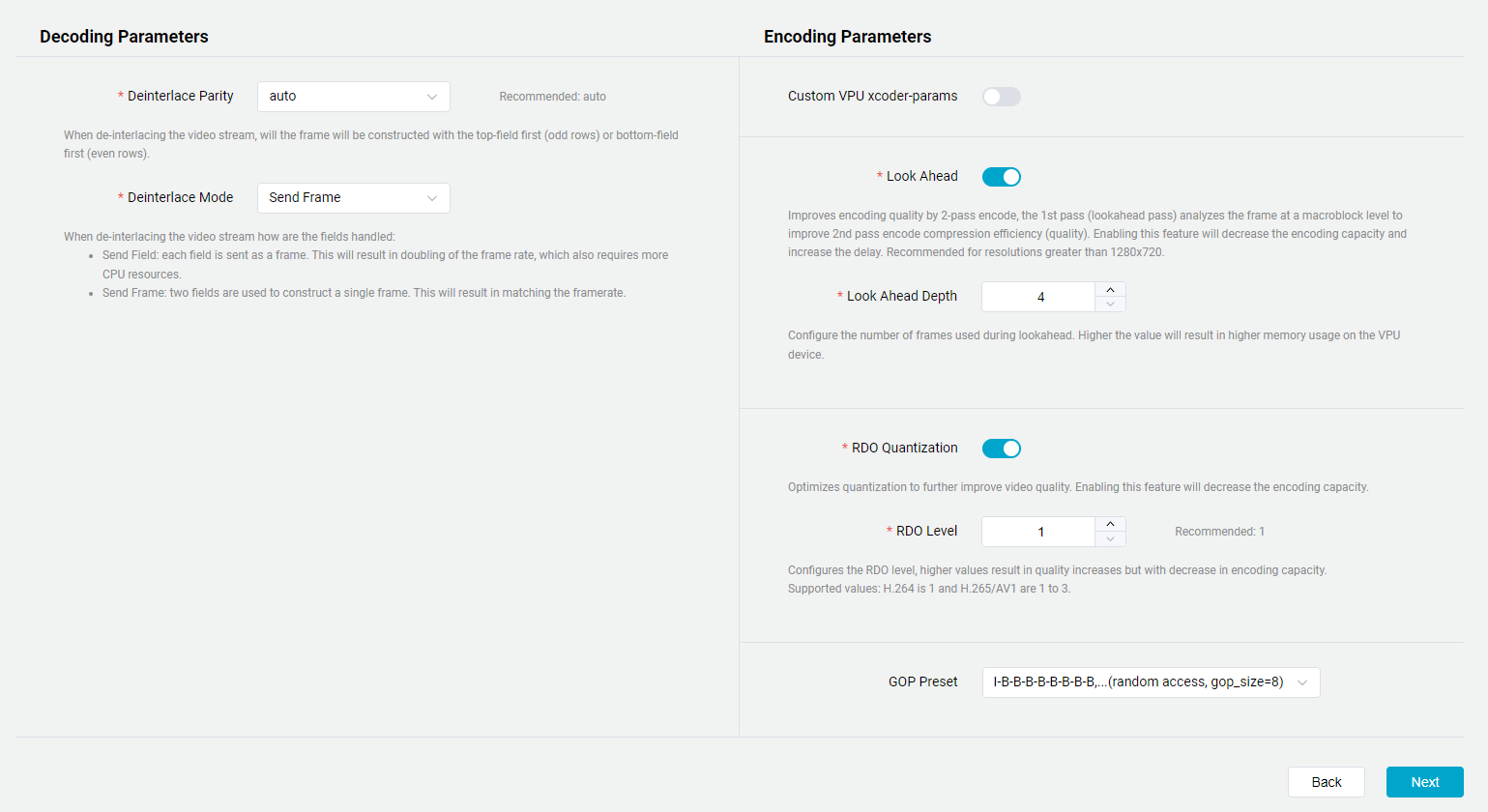 Edit Parameter Details