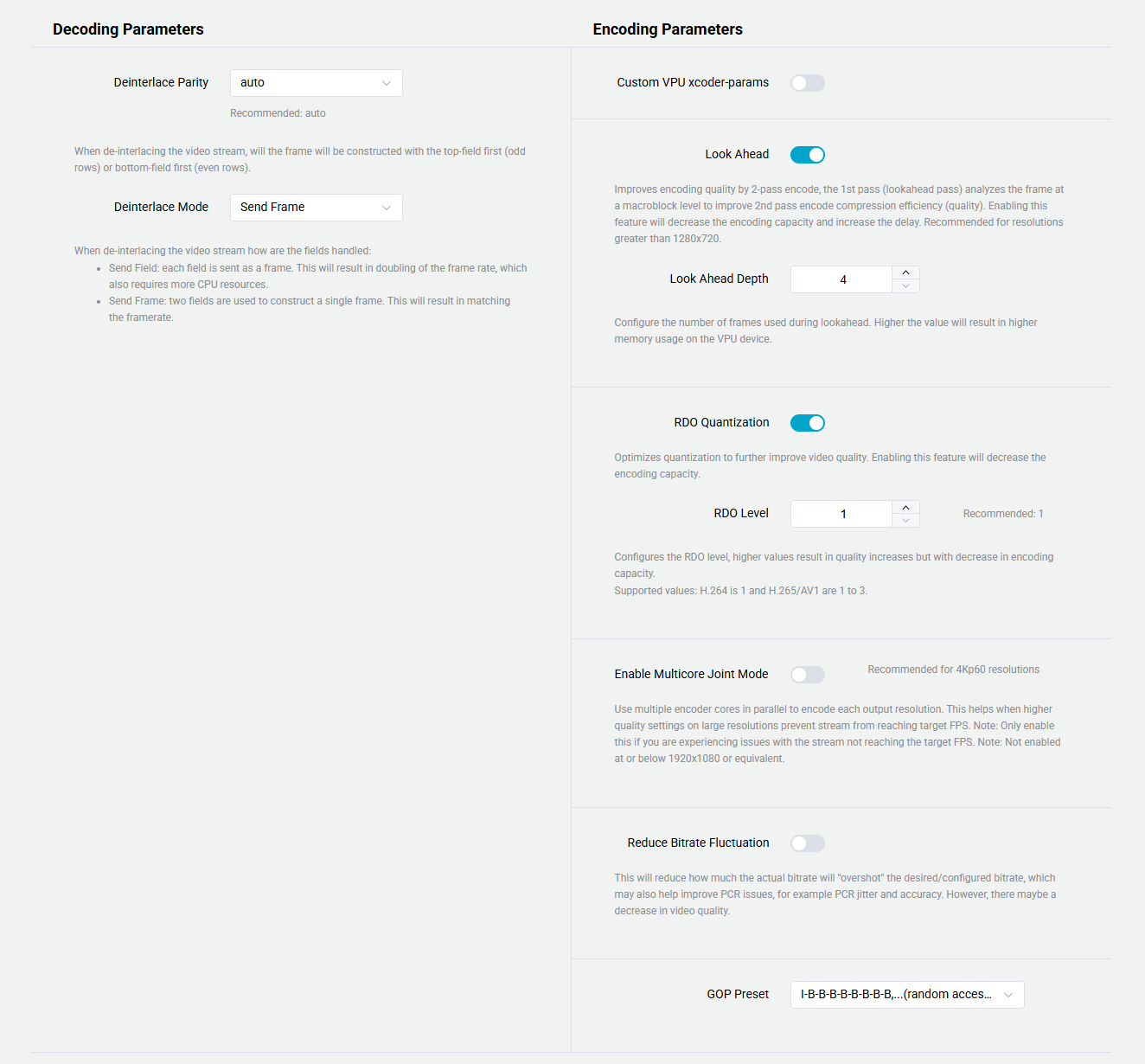 Edit Parameter Details