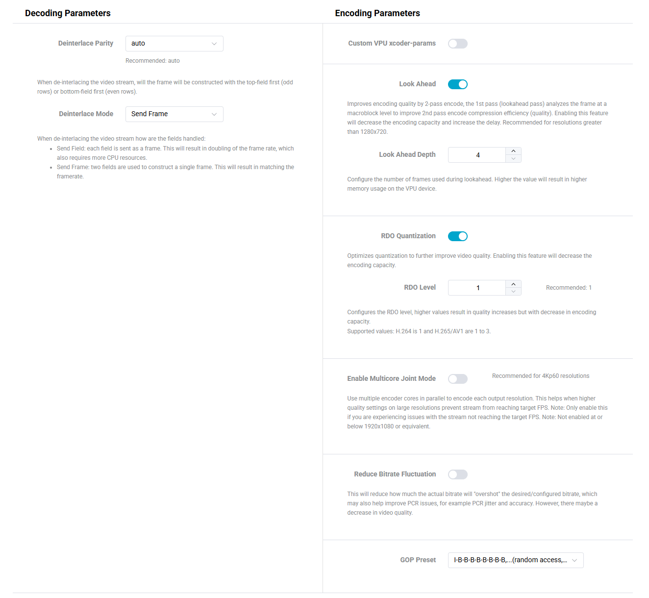 Edit Parameter Details